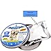 Best Natural Safe Design Flea and Tick Collar For Dogs, 8 Month Protection, Fully Adjustable One Size Fits All - Waterproof