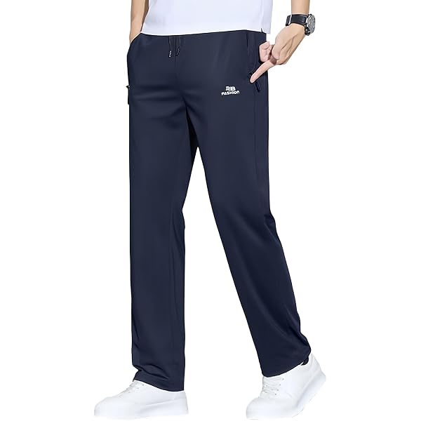 SEHX Ice Silk Mesh Panel Cooling Pants for Men Over 55, Quick