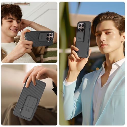 Nillkin Case Compatible for Xiaomi 15T Pro 2025 5G | Case with Slide Cover for Camera, Impact and Scratch Resistant - Black