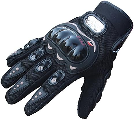 バイクグローブ オートバイク用 手袋 メンズ 大きいサイズ 自転車グローブ サイクリンググローブ 硬質プロテクター 衝撃軽減 滑り止め加工 メッシュ 通気性 春 夏 秋 3シーズン