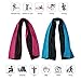 YAKER 4Pack Cooling Towel, 4Color Reusable Instant Chill Relief Heat Microfiber Cool Cloth for Sports, Fitness, Gym, Yoga, Travel, Camping, Training,Driving, Cycling, Hot & Cold Therapy