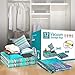 12Pcs Space Saver Vacuum Seal Storage Pack Bags W/Hand Pump-Works with Any Vacuum Cleaner. Compression Bags for Travel Clothes Blankets Bedding Pillows (3 x Small, 3 x Medium, 3 x Large, 3 x Jumbo)