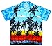 V.H.O. Funky Hawaiian Shirt, Shortsleeve, Beach, Turquoise, XXL