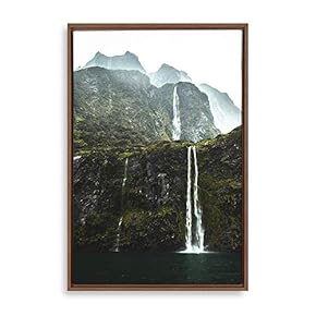 Framed Waterfall Home Artwork for Living Room Bedroom