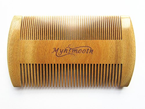 UPC 604007465673, Myhsmooth Gb-byg-nt Handmade Natural Green Sandalwood No Static Comb-pocket Comb (Beard) with Aromatic Scent for Long and Short Beards-perfect Mustache Comb(3.9&quot; Two Sides)