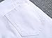 Leward Men's Slim Fit Black Stretch Destroyed Ripped Skinny Denim Jeans (30, White)
