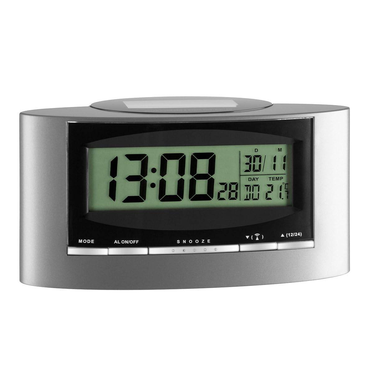 TFA 98.1071 Radio-Controlled Solar-Powered Alarm Clock