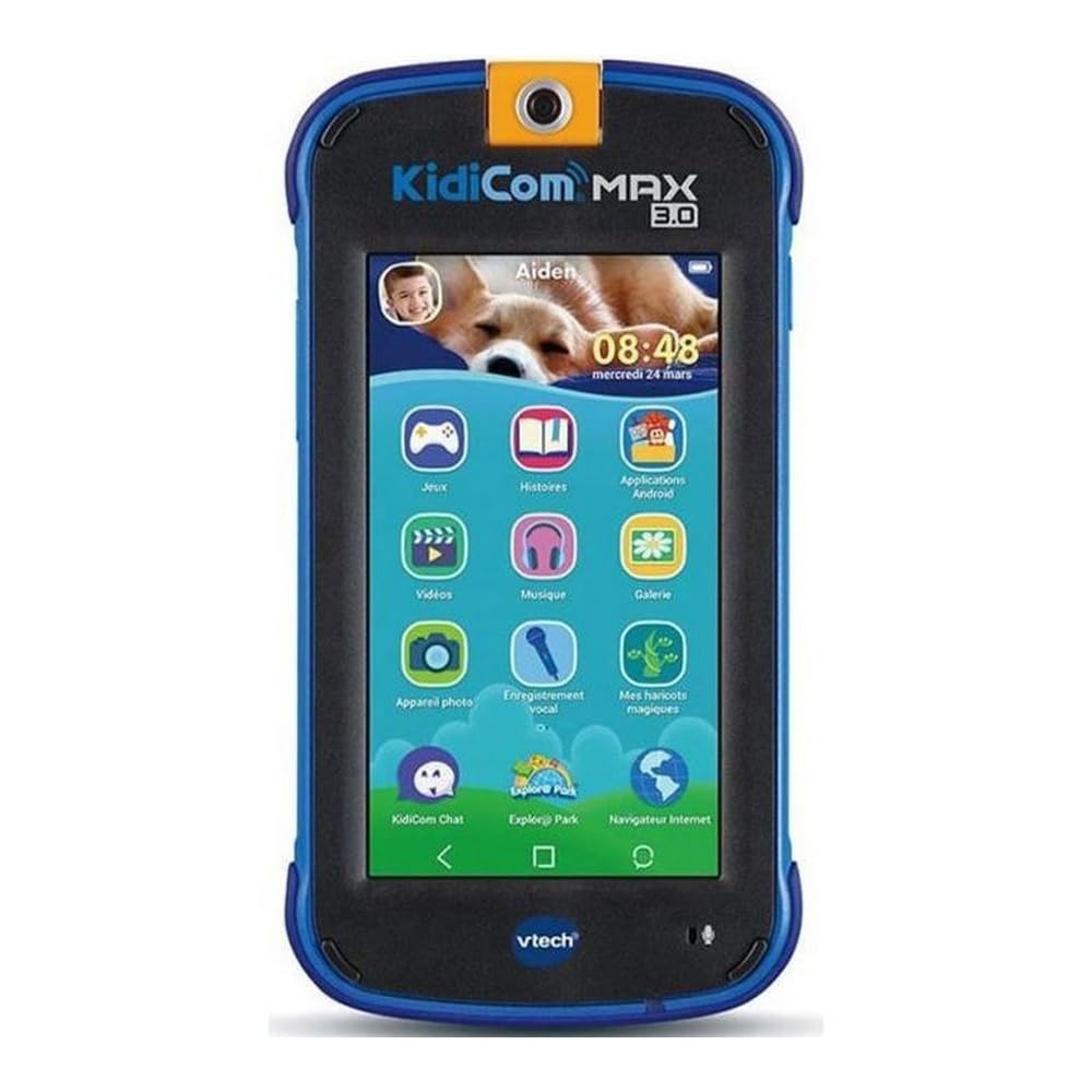 VTech - KidiCom Max 3.0 Blue, Child Portable without Secure Package - 3/8 Years – Version FR 546505