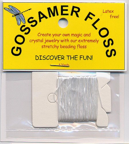 White Gossamer Floss Thread Beading Cord 0.5mm 5yds