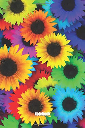 checkered with sunflowers