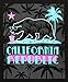tees geek California Republic Summer Chillen' Men's T-Shirt - (Large) - Black