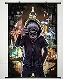 Poster Home Decor Anime Tokyo Ghoul Wall Scroll Fabric Painting Kaneki Ken 172 L
