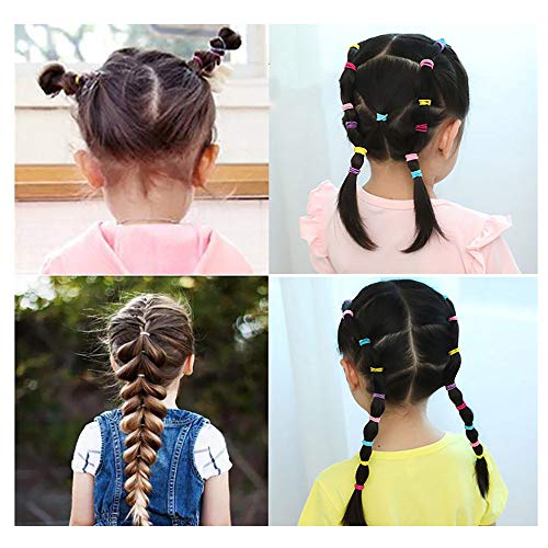 image for ONESWI 50PCS Elastic Hair Ties - Baby Hair Ties,Kids Tiny Hair Ouchles