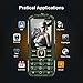 Cectdigi T9900 Rugged 2G GSM Mobile Phone,Shockproof Military-Designed phone with Power Bank Charging Function,15800mAh,2.8inch Display,Dual SIM Cards,Flashlight Equipped,Voice Broadcast (Green)