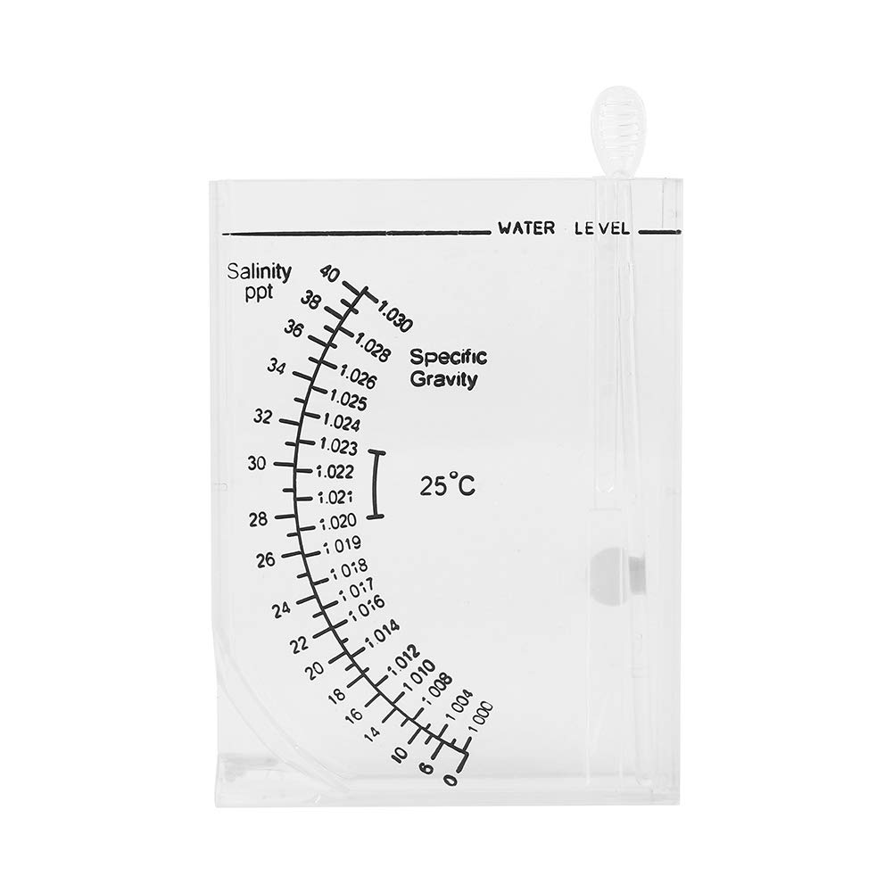 Aquarium Salinity Tester Accurate Salinity Meter Square Fish Tank Salt Meter Saltwater Freshwater Salinity Measuring Device