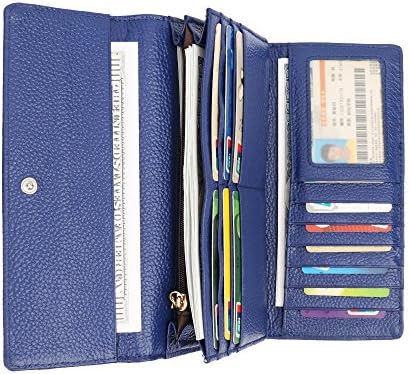 Women RFID Blocking Wallet Trifold Ladies Luxury Leather Clutch Travel Purse