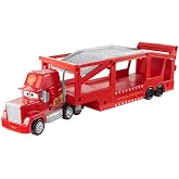 Mattel Disney and Pixar Cars Mack Hauler | 13-inch Toy Transporter Truck with Ramp &amp; Carry Storage for 12 Vehicles