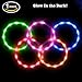 BSEEN Light Up Dog Collar, Silicone LED Pet Collar Rechargeable Glowing Puppy Necklace Safety Dog Lights for Night Walking (Pink)