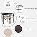 iKayaa 5PCS Table and Chairs Set 4 Person Metal Kitchen Dinning Table