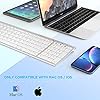 Bluetooth-Keyboard-for-Mac-Jelly-Comb-KUS015G-2-Multi-Device-Wireless-Keyboard-Full-Size-Ultra-Slim-UK-QWERTY-Specially-for-Apple-OSiOS-Systems-White-and-Silver Bluetooth Keyboard for Mac, Jelly Comb KUS015G-2 Multi-Device Wireless Keyboard Full Size Ultra Slim UK QWERTY Specially…
