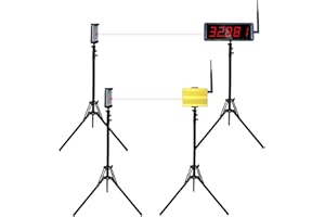 Ousmile Wireless Laser Timer for Sprints, Stopwatch for Track 40 60 Yard Dash, Laser Sprint Timer System, Race Clock for Running/Track Field/Speed Tranning