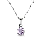 B. BRILLIANT Sterling Silver Amethyst 8x6mm