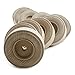 3″ Treaded Wood Wheels, 1″ Thick, 3/8″ Hole, Bag of 4