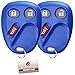 2X KeylessOption Key Fob for 2003 2004 2005 2006 2007 Cadillac Escalade Chevrolet Chevy Equinox Silverado Suburban Tahoe GMC Sierra Yukon Pontiac Remote, 3-Button LHJ011, Programming Guide Included
