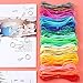 PP OPOUNT 24 Colors Plastic Lacing Cord Gimp Bracelet Scoubidou String with 22 Pieces Snap Clip Hooks and 22 Pieces Key Chain Ring Clips for Friendship Bracelets, Jewelry Making DIY Craft