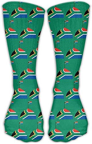 South Africa Logo Flag Casual Socks Crew Socks Crazy Socks Soft Breathable For Sports Athletic Running