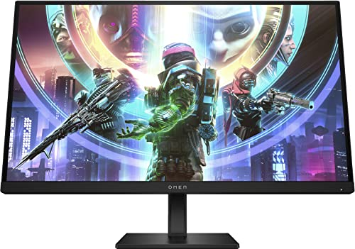 Omen 27s Gaming Monitor - 27 Zoll Bildschirm, FHD Display, 240Hz, AMD FreeSync Premium, 1 ms Reaktionszeit, 2X HDMI 2.0, Display Port 1.4, 2X USB-A, USB-B, Audioausgang, RGB Beleuchtung, schwarz