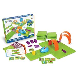 Image of Learning Resources Code & Go Robot Mouse Activity Set, 83 Piece, Ages 4+