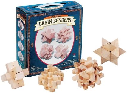 Cardinal Solid Wood Brain Benders Wooden Puzzles