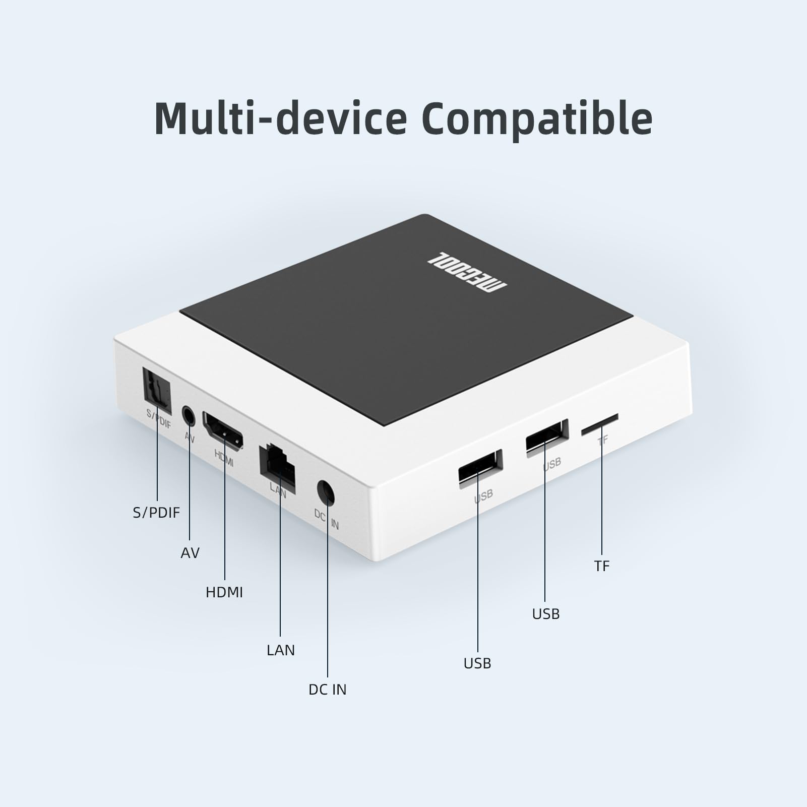 Android TV Box 11.0, MECOOL KM7 Plus Smart TV Box 4K HDR 2GB 16GB Support 2.4G/5.0G/BT 5.0/AV1, Google TV with Amlogic S905Y4 Netflix Google Assistant Dolby Atmos