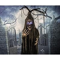 Haunted Hill Farm HHTREE-1FLS Life-Size Animated Haunted Talking Tree Prop w/Moving Mouth Indoor/Outdoor Halloween Decoration, Color 1 Haunted Hill Farm HHTREE-1FLS Life-Size Animated Haunted Talking Tree Prop w/Moving Mouth Indoor/Outdoor Halloween Decoration, Color 1