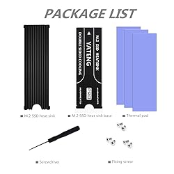 MHQJRH M.2 2280 SSD heatsink, Double-Sided Heat
