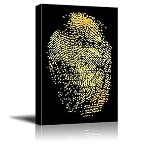 Wall26-Canvas Wall Art-Fingerprint-Giclee Painting Wall Bedroom Living House Decoration Home Art - 12x18 inches
