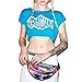 Dolores Women's PVC Hologram Fanny Pack Belt Waist Bum Bag Laser Travel Beach Purse, Iridescence