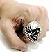 ELFASIO Men Skull Ring Vintage Gothic Biker Stainless Steel Jewelry Size 12