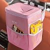 HOTOR Car Trash Can with Lid and Storage Pockets, 100% Leak-Proof Car Organizer, Waterproof Car Garbage Can…