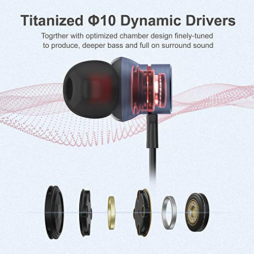 FAPO Earphones for iPhone, Earbuds with Lightning Connector, Lightning Headphones Earphones in-Ear Noise Isolation Compatible with iPhone 13 12 11 Xs Xr 8P 7P for Women/Men - MFi Certified