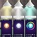 WiFi Smart Light Bulb Smart Bulb Compatible with Alexa & Google Home, No Hub Required, LINGANZH 7W E26 WiFi Smart Multicolor LED Bulb Color Changing Light Bulbs, 2 Pack