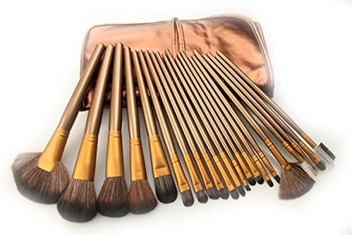 21 Pcs Make up Brush Set Professional Cosmetic Makeup Brushes Set Kits with Travel Pouch (coffee)