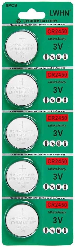 CR2450 3v Lithium Battery CR 2450 Coin Cell Battery With Capacity 650mAh 25 Pack For Led Candles, Silver - Image 3