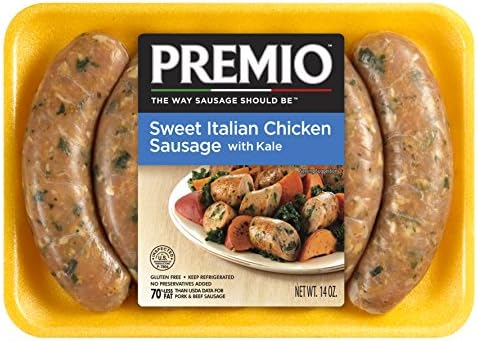Premio, Chicken With Kale Sausage, 0.875 lb (Frozen)