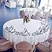 VEEYOO Cloth Napkins - Set of 12 Pieces 17 x 17 Inch Solid Polyester Table Napkins - Soft Washable and Reusable Dinner Napkin for Weddings, Parties, Restaurant (White Napkins Cloth)