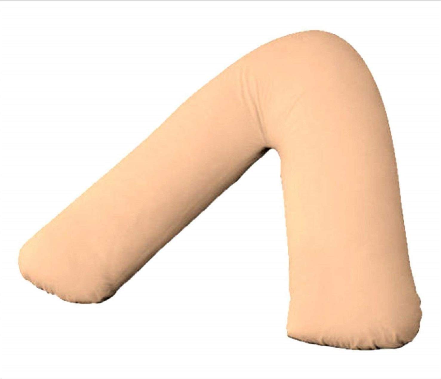 Comfy Nights Plain Dyed Polycotton VShaped Pillow Cases/Covers (Peach