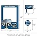 Big Dot of Happiness Happy Hanukkah - Chanukah Party Selfie Photo Booth Picture Frame and Props - Printed on Sturdy Material