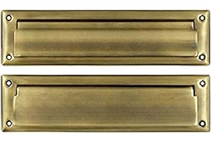 Deltana MS212U5 13 1/8-Inch Mail Slot with Solid Brass Interior Flap