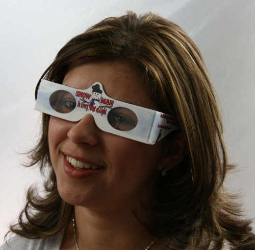 22 Pairs 3D Christmas and New Years Glasses - 13 Different Exclusive Styles -  Flat - 3Dstereo Holiday Eyes(TM) - Thumbnail 2
